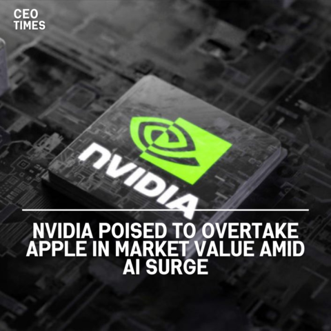 Nvidia is on the verge of surpassing Apple to become the world's second-most valuable business, fueled by its domination.