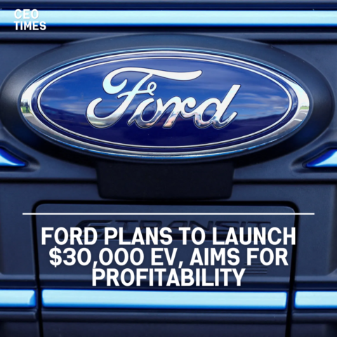 Ford Motor Co. is gearing up to introduce an electric vehicle (EV) priced at $30,000, expecting it to be profitable.