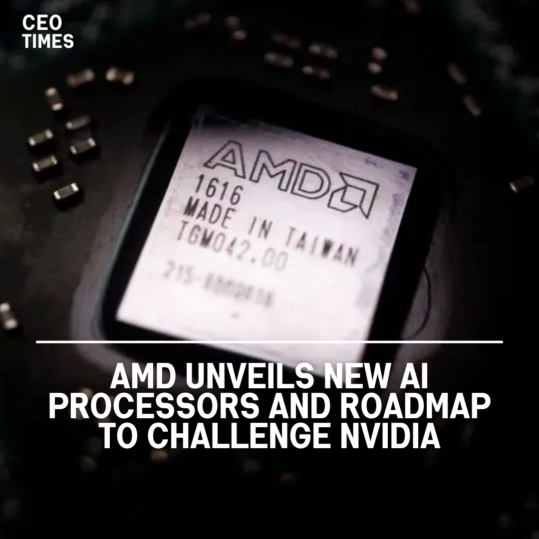 Advanced Micro Devices (AMD) presented its most recent AI processors at the Computex technology trade event in Taipei.