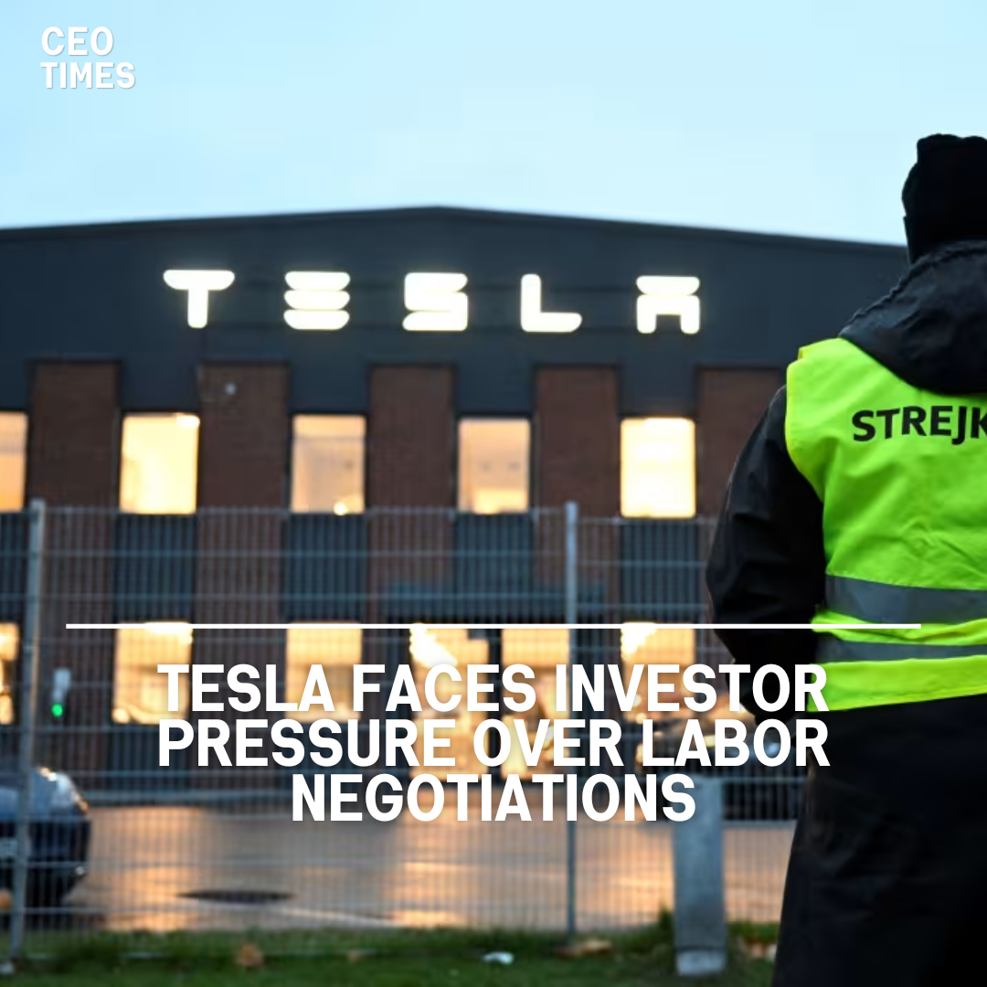 KLP has expressed its support for a shareholder proposal asking Tesla to enter into wage and labour negotiations.