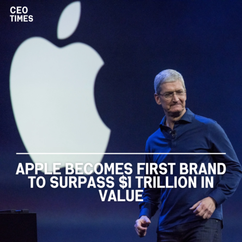 Apple has become the first brand to achieve $1 trillion in brand value, with a 15% rise over the previous year.
