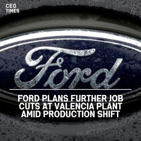 Ford has revealed plans to slash up to 1,600 jobs at its assembly plant in Valencia, Spain.