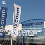 Foxconn, based in Taiwan, announced higher-than-expected quarterly sales due to strong demand for AI servers.