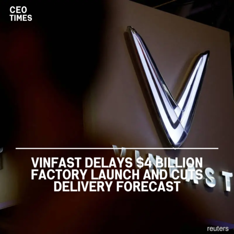 VinFast is postponing the start of its $4 billion facility in North Carolina until 2028 and lowering its delivery forecast.
