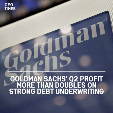 Goldman Sachs' profits more than quadrupled in the second quarter, above analysts' expectations owing to robust debt underwriting.