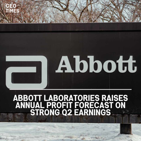 Abbott Laboratories boosted its yearly profit prediction and topped Wall Street's expectations for second-quarter earnings.