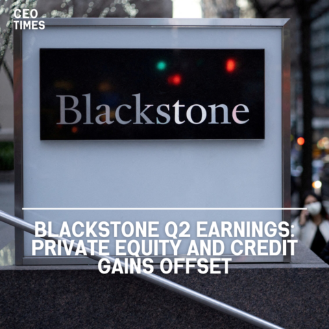 Blackstone announced a 3% increase in second-quarter distributable earnings over the same period last year.