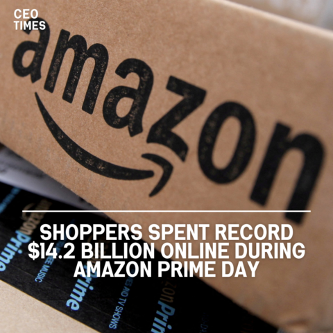 During the 48-hour Amazon Prime Day event, customers spent a record $14.2 billion online across US retailers.