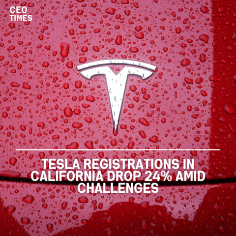 Registrations for Tesla California declined by 24% from April to June, marking the third straight quarter of sales decline.