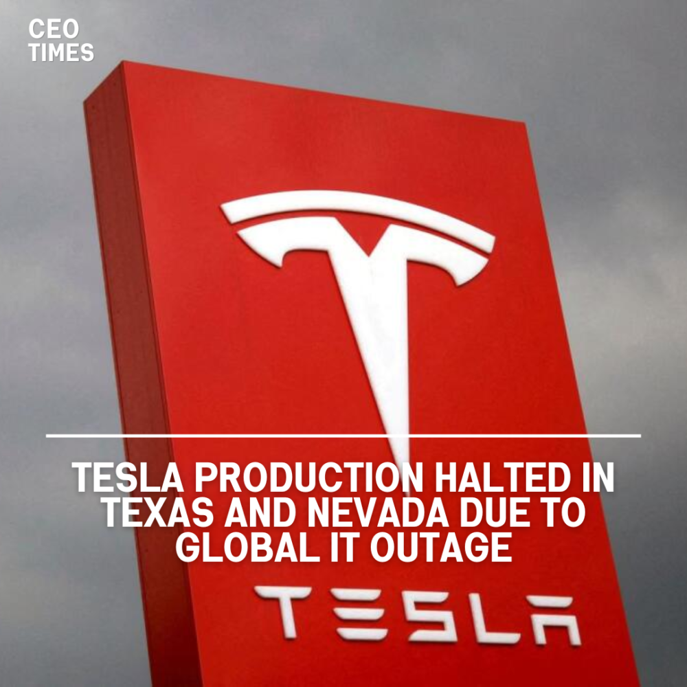 Tesla paused parts of its production lines in Texas and Nevada due to a global IT disruption, according to Business Insider.