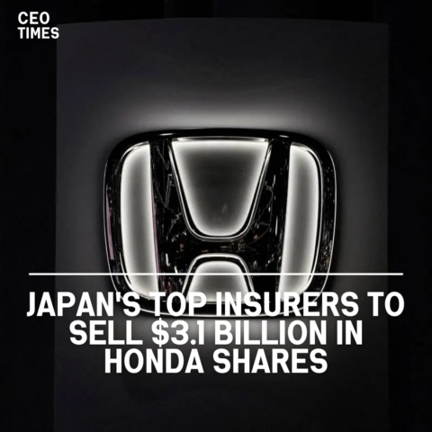 Four of Japan's largest property and liability insurers intend to sell approximately 500 billion yen ($3.1 billion) of Honda Motor stock.
