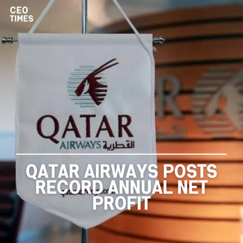 Qatar Airways reported a 39% increase in yearly net profit, reaching a record 6.1 billion Qatari riyals in the fiscal year.