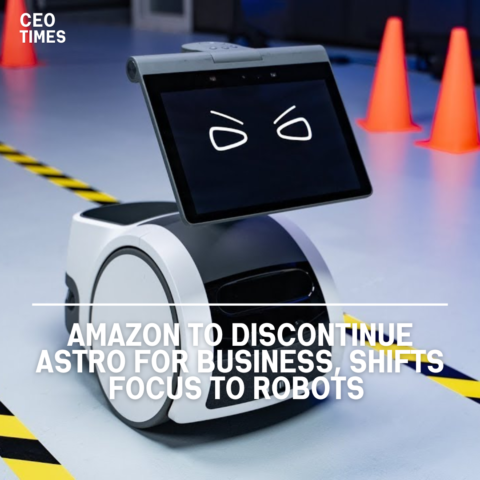 Amazon has stated that it will terminate its Astro for Business robot, which was designed for small and medium-sized enterprises.