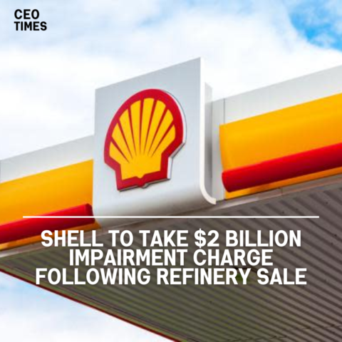 Shell has disclosed an impairment charge of up to $2 billion. This move comes after it sold its Singapore refinery.