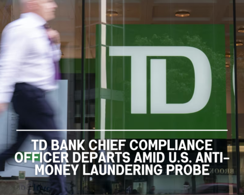 TD Bank chief compliance officer since 2017, has left the company amid continued scrutiny from U.S. regulators and the Justice Department.