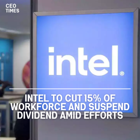 Intel stated on Thursday that it would reduce more than 15% of its staff, or over 17,500 individuals.