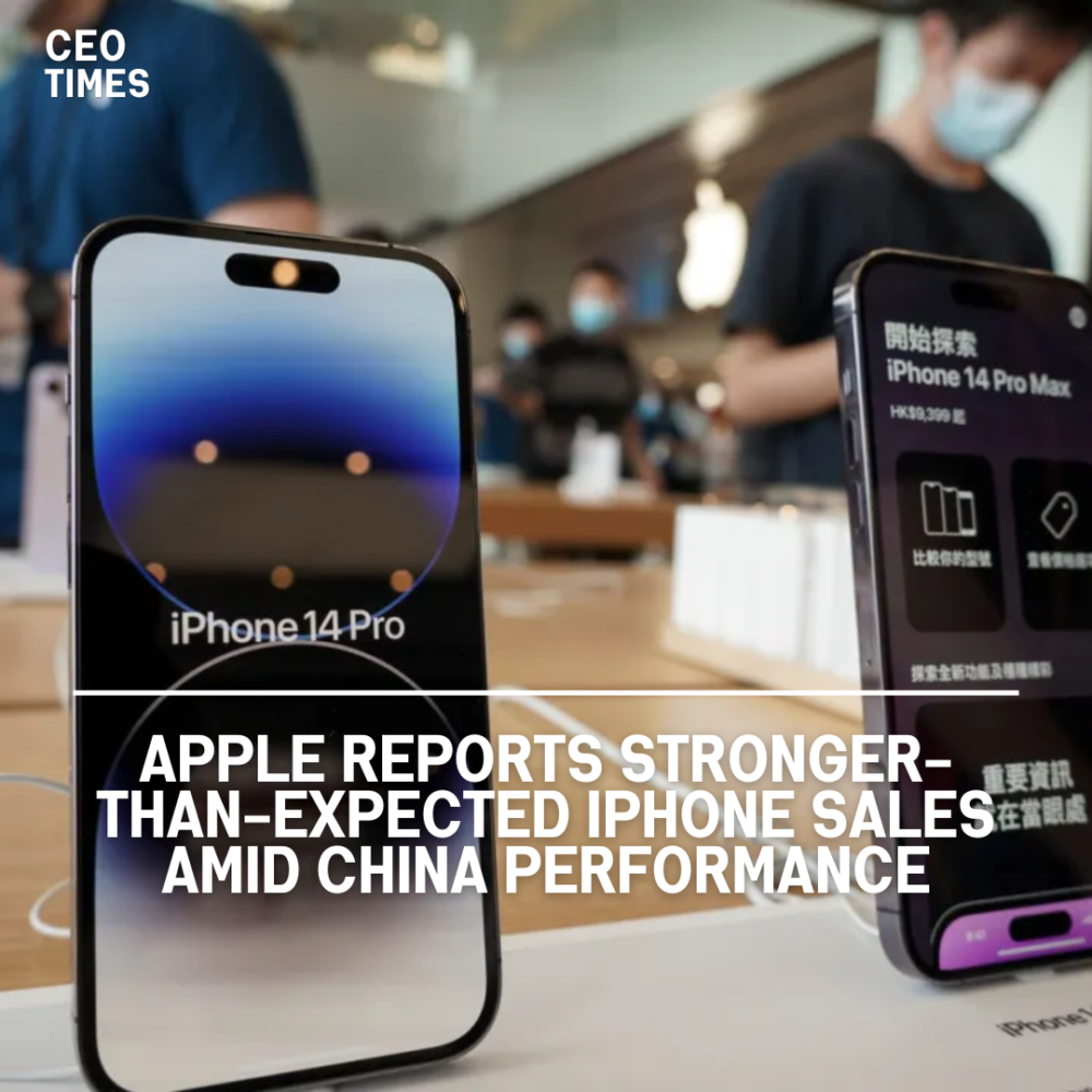 Apple revealed that its third-quarter iPhone sales beat estimates, with only a modest decrease of 0.9%.