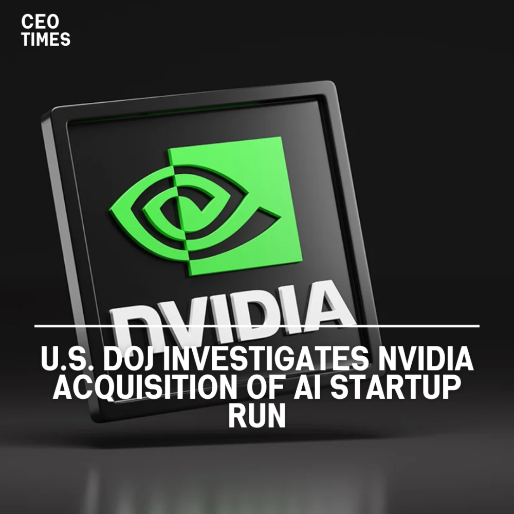 The US DOJ is examining chip giant Nvidia's takeover of AI company Run under antitrust concerns.