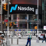 Nasdaq Composite index experienced a significant drop, falling 2.4% and extending its recent declines to 10% below its record high.