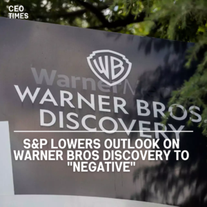 S&P Global Ratings has downgraded Warner Bros Discovery from "stable" to "negative," citing continued deterioration.