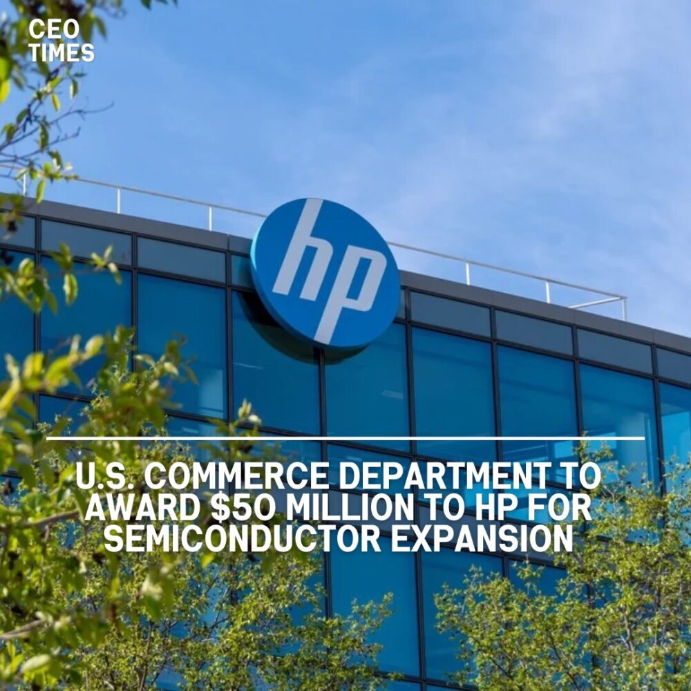 The US Commerce Department announced intentions to pay HP $50 million to fund the expansion and renovation of its current facilities.