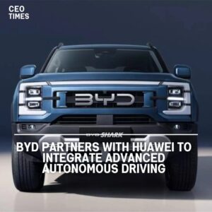 BYD has announced a collaboration with Huawei to incorporate the technology conglomerate's advanced autonomous driving system.