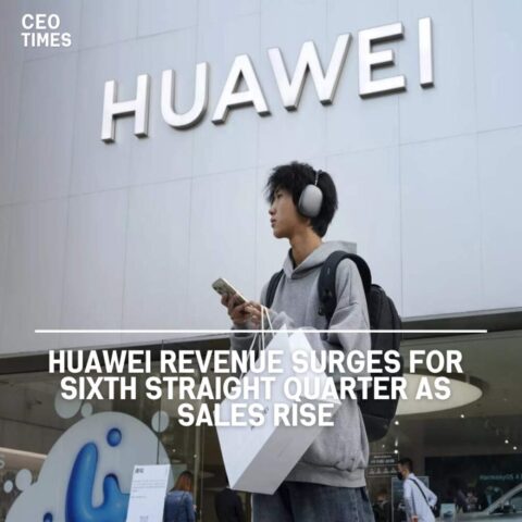 Huawei Technologies Co. reported its sixth consecutive quarter of revenue growth, supported by a considerable increase in smartphone market share.