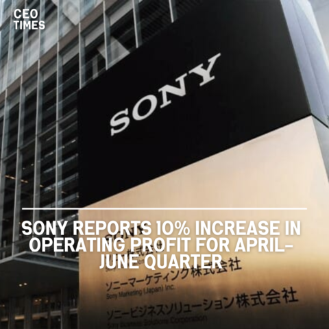 Sony announced a 10% increase in operating profit for the April-June period, exceeding analyst estimates.