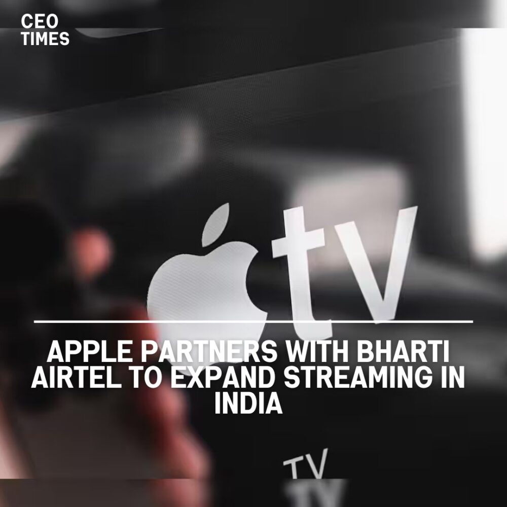 Apple has teamed with Bharti Airtel to provide free music and movie streaming services to a large number of Airtel users.